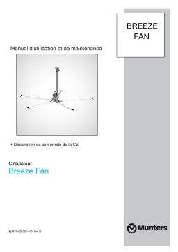 Munters Breeze Fan 5 blades Manuel utilisateur