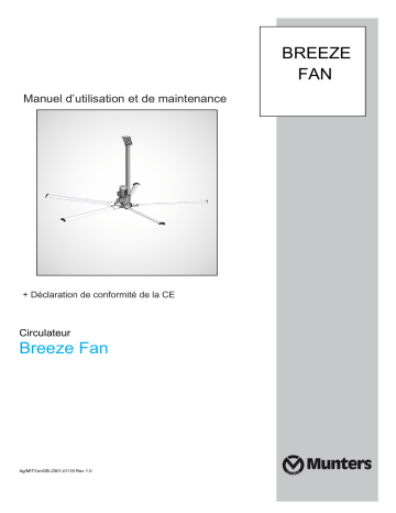 Munters Breeze Fan 5 blades Manuel utilisateur | Fixfr