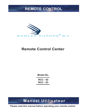 RCC-02 | Samlexpower RCC-03 Manuel du propriétaire | Fixfr