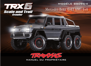 Traxxas TRX-6 G 63 Manuel utilisateur | Fixfr