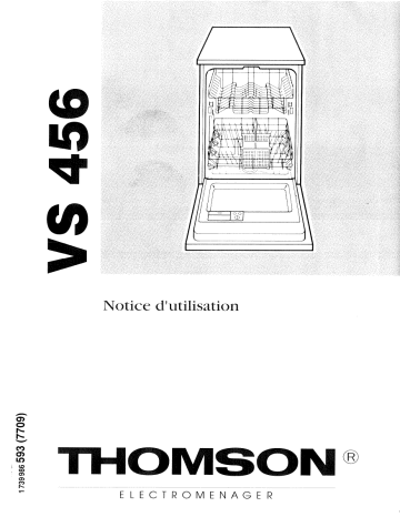 Manuel du propriétaire | Thomson VS456 Manuel utilisateur | Fixfr