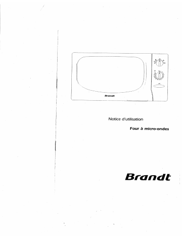 Manuel du propriétaire | Brandt SM2011E Manuel utilisateur | Fixfr