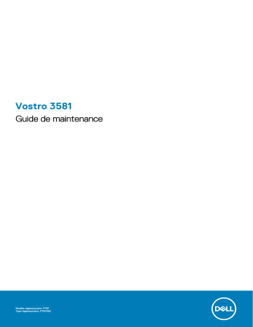 Dell Vostro 3581 laptop Manuel utilisateur | Fixfr