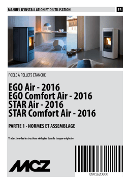 MCZ STAR Comfort Air - 2016 Manuel utilisateur