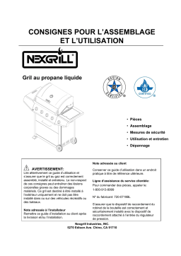 Nexgrill 720-0719BL Menards Manuel utilisateur