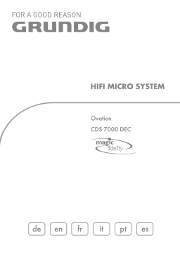 Grundig OVATION CDS 7000 Manuel utilisateur