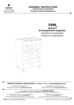 Safco 5390BL Utility Cart Guide d'installation