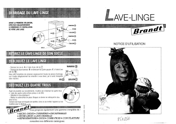 554TXB | Manuel du propriétaire | Brandt 555TXB Manuel utilisateur | Fixfr