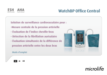 Microlife WatchBP Office Central Cardiovascular screening solution Manuel utilisateur | Fixfr