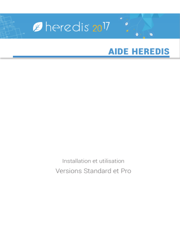 2017 Standard Windows | Mode d'emploi | Heredis 2017 Pro Windows Manuel utilisateur | Fixfr