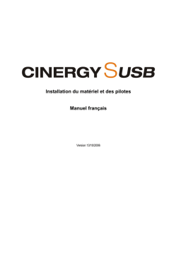 Terratec Cinergy S USB Manual Hardware Manuel utilisateur