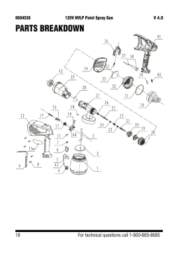 Power Fist 8604530 120V HVLP Paint Spray Gun Manuel utilisateur