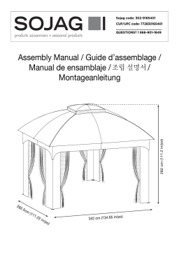 Sojag 10 ft. x 12 ft. Phuket Gazebo Manuel utilisateur