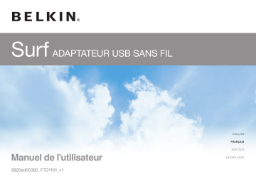 Manuel du propriétaire | Belkin ADAPTATEUR USB SANS FIL SURF F7D1101ED Manuel utilisateur | Fixfr