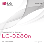 LG S&eacute;rie D280N Manuel utilisateur