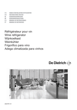 De Dietrich DWS850X Manuel utilisateur