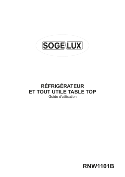 SOGELUX RNW1101B Réfrigérateur Manuel utilisateur