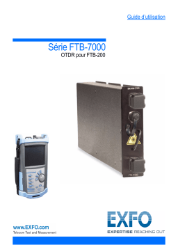 EXFO FTB-7000 OTDR Series for FTB-200 Mode d'emploi