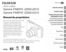 Fujifilm FinePix JZ510 Manuel utilisateur