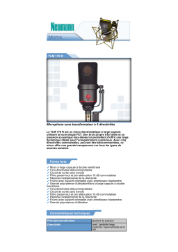 Neumann TLM 170 R Manuel utilisateur