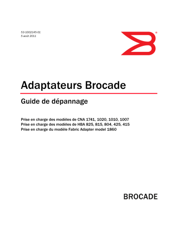 Dell Brocade Adapters Manuel utilisateur | Fixfr