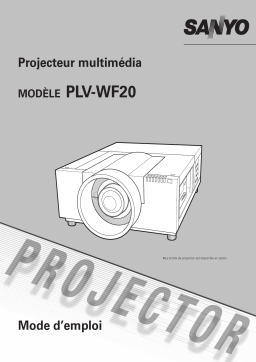 Sanyo PLV-WF20 Manuel utilisateur