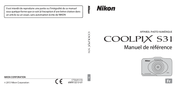 Nikon COOLPIX S31 Manuel utilisateur | Fixfr