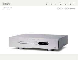 Primare CD22 CD Player Mode d'emploi