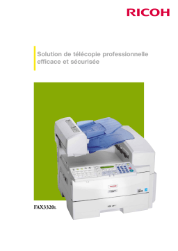 Ricoh FAX3320L Manuel utilisateur