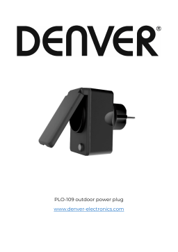 Denver PLO-109 Smart Home outdoor power plug - IPX4 Manuel utilisateur