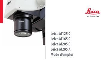 Leica Microsystems M125 C Research Manuel utilisateur | Fixfr