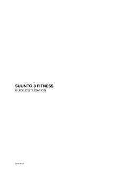 Suunto 3 Fitness Manuel utilisateur