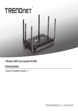 Trendnet TEW-828DRU AC3200 Tri Band Wireless Router Manuel utilisateur