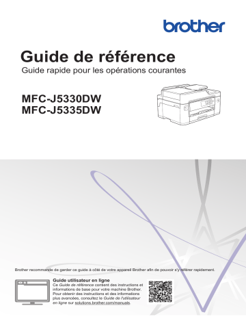 Manuel du propriétaire | Brother MFC-J2330DW Manuel utilisateur | Fixfr