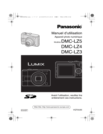 DMC LZ3 | DMC LZ5 | Panasonic DMC LZ4 Manuel utilisateur | Fixfr