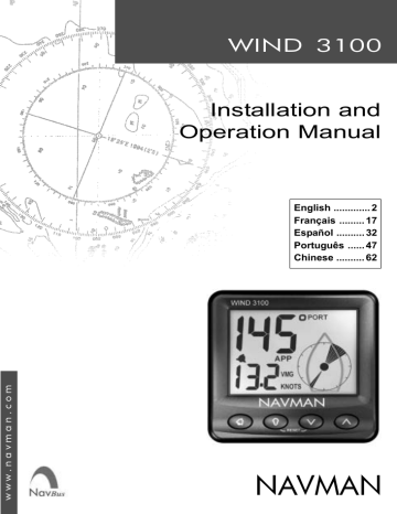 Manuel du propriétaire | Navman WIND 3100 Manuel utilisateur | Fixfr