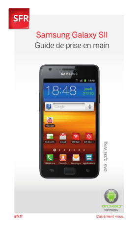 GT-I9100 sfr | Mode d'emploi | Samsung Galaxy S II sfr Manuel utilisateur | Fixfr