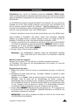 Lexibook TMP241 Mode d'emploi