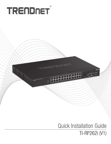 Trendnet TI-RP262i 26-Port Industrial Gigabit L2 Managed PoE+ Rackmount Switch Manuel utilisateur | Fixfr