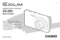 Casio EX Z65 Manuel utilisateur