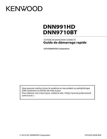 DNN 9710 BT | Guide de démarrage rapide | Kenwood DNN 991 HD Manuel utilisateur | Fixfr