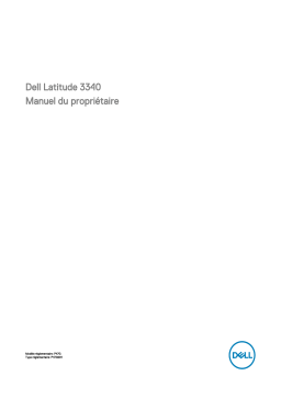 Dell Latitude 3340 laptop Manuel du propriétaire