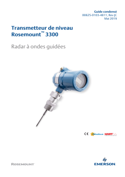 Rosemount série 3300 Transmetteur radar à ondes Manuel utilisateur