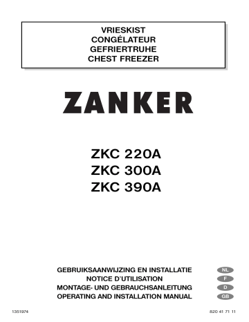 Manuel du propriétaire | ZANKER ZKC220A Manuel utilisateur | Fixfr