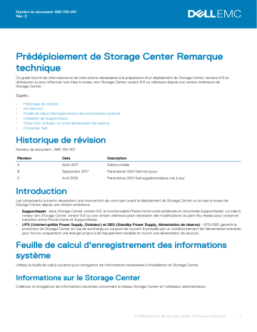 Storage SCv2000 | Storage SC7020 | Storage SC7020F | Storage SC5020 | Storage SC5020F | Storage SC8000 | Dell Storage SCv3020 storage spécification | Fixfr