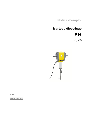 EH 65/120V | Wacker Neuson EH 75/240V Electric Breaker Manuel utilisateur | Fixfr