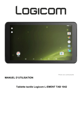 Logicom L-Ement Tab 1042 Mode d'emploi