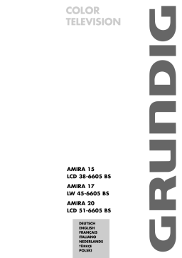 Grundig Amira LCD 51-6605 BS Manuel utilisateur