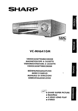 Sharp VC-MH641GM Manuel utilisateur