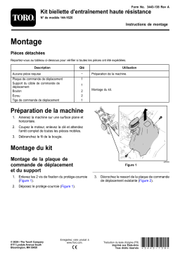 Toro HD Drive Link Kit Snowthrower Manuel utilisateur